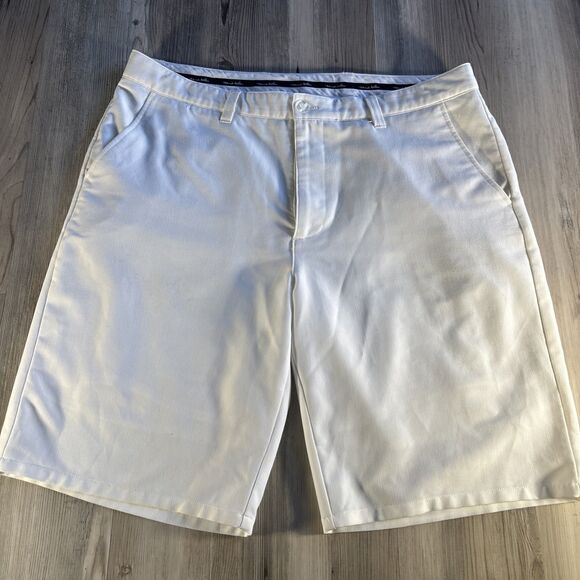 Travis Mathew Mens Golf Shorts Casual Stretch White Size 36 - Picture 1 of 10